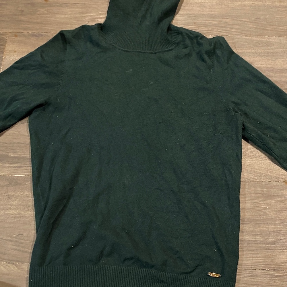 Calvin Klein Dark Green Turtleneck Sweater